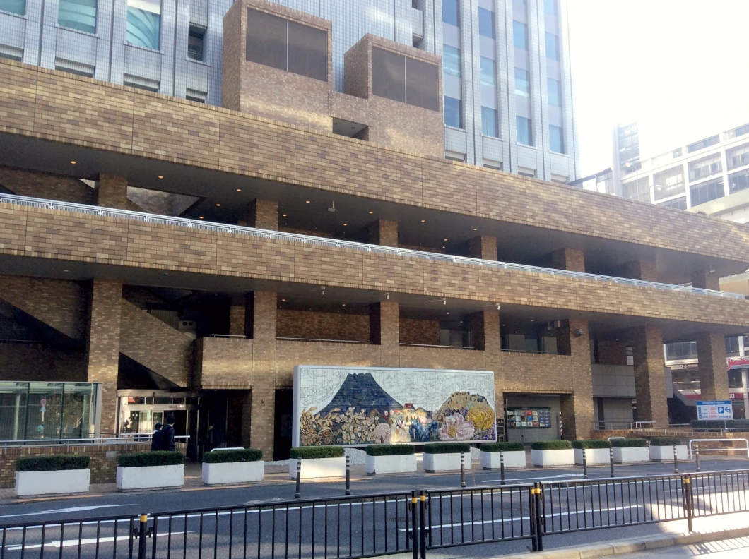 陶板レリーフ「江戸の四季 」全景