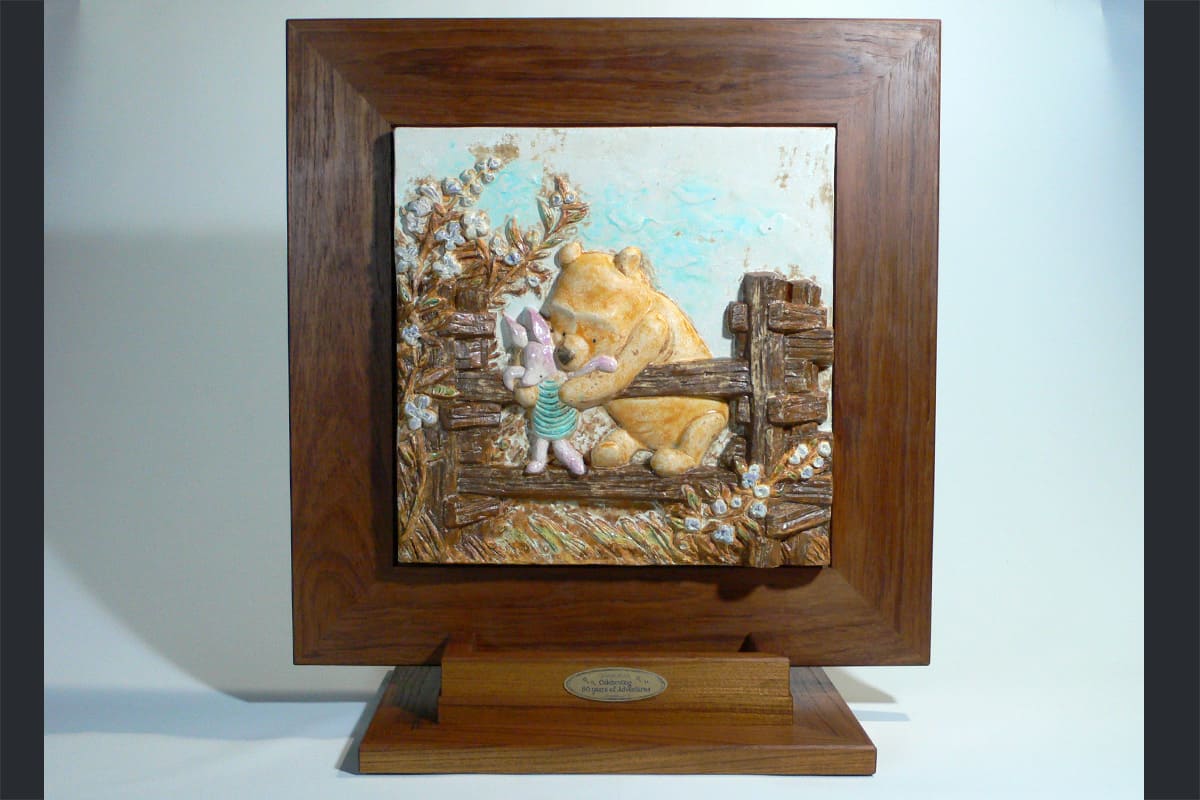 A ceramic plate created as a commemorative item