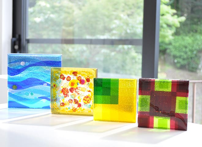 オリジナルのガラス素材