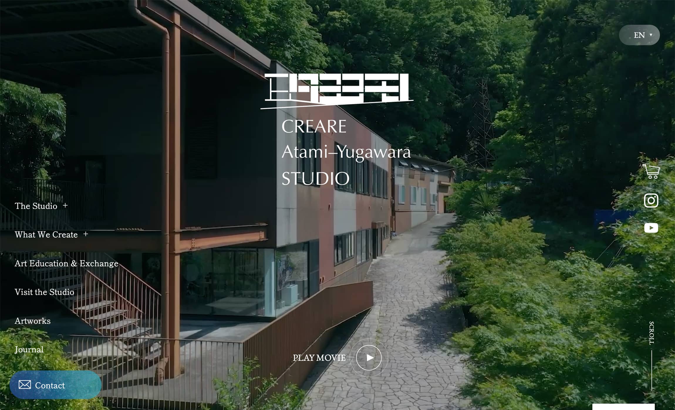 We Have Launched the English Website of CREARE Atami–Yugawara Studio.